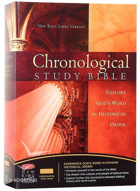 NKJV Chronological Study Bible Burgundy (Black Letter Edition) | Koorong