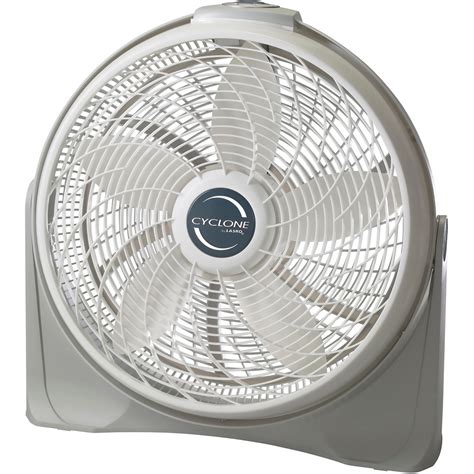 Lasko 20" Cyclone Power 3-Speed Air Circulator Pivoting Floor Fan with Wall-mount Option, Model ...