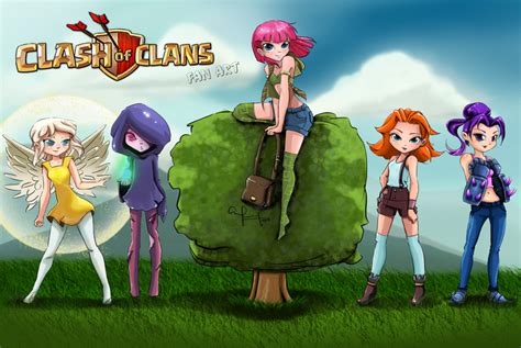 Clash of Clans on Twitter: "Teen Clash ladies, by Ronny Sanchez! Submit ...