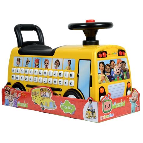 Cocomelon School Bus Ride-On Toy| Lemony Gem Toys Online