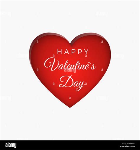 Happy Valentine`s Day greeting card background. Heart shape and text ...