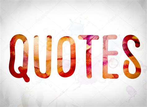 Quote word art | Quotes Concept Watercolor Word Art — Stock Photo ...