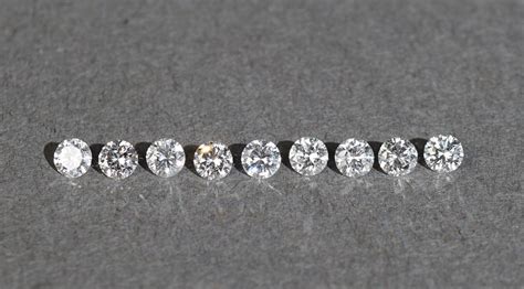 Lot - Nine Loose Round Brilliant-Cut Diamonds