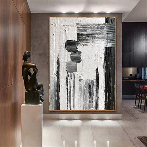 Minimalist Wall Art for Living Room,palette Knife Abstract Painting ...