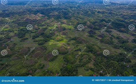 Aerial View Chocolate Hills Bohol Island, Chocolate Hills Geological ...