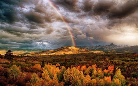 Rainbow Over Autumn Wallpapers - Wallpaper Cave