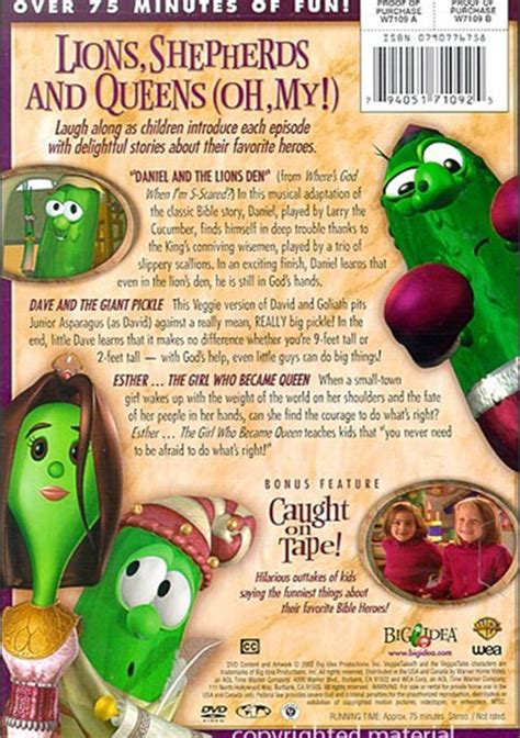 Veggie Tales: Heroes Of The Bible - Lions, Shepherds And Queens (DVD 2002) | DVD Empire