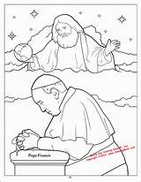 St Francis Of Assisi Coloring Page  Nation sketch template