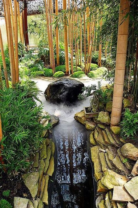 30+ Small Japanese Bamboo Garden Design Ideas | Japanse tuin, Vijver ...