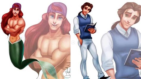 Artist Gender-Bends Disney Princesses Into Princes - Inside the Magic