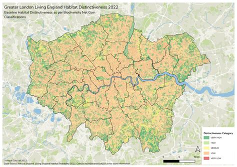 London-wide Biodiversity Maps - Tranquil City