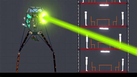 Alien Tripod Shoots Laser Through Building Full of Ragdolls in People Playground! - en ...