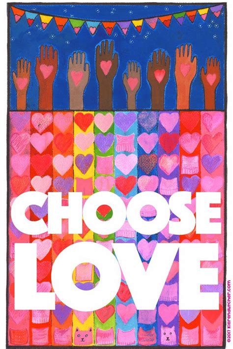 Colorful CHOOSE LOVE Poster Wall Art Print | Etsy | Love posters ...