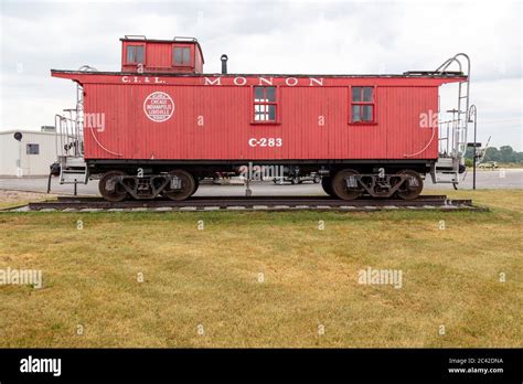 Caboose, Monon Railroad museum, Monon, Indiana, USA, by James D ...