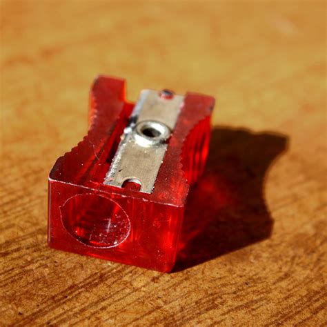 Red Plastic Pencil Sharpener Picture | Free Photograph | Photos Public Domain