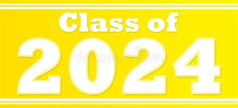 Class of 2024 Classic Banner Stock Illustration - Illustration of ...