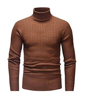 cutemini - cutemini Pull-Over Collant Hiver Col Roulé en Tricot Chaud pour Hommes, Pull et ...