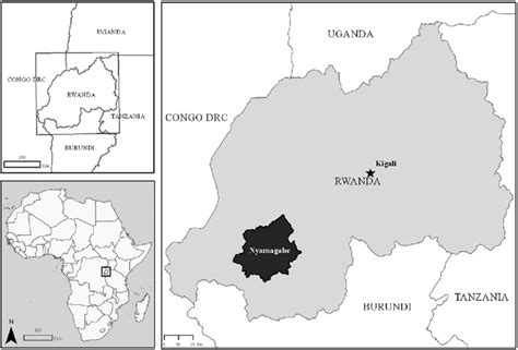 Map of Nyamagabe (study region) in Rwanda. | Download Scientific Diagram