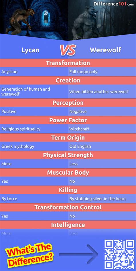 Werewolf vs. Lycan: 10 Key Differences, Description, Types | Difference 101