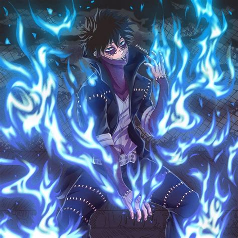 Fire blue dabi | Anime, Art, My hero academia