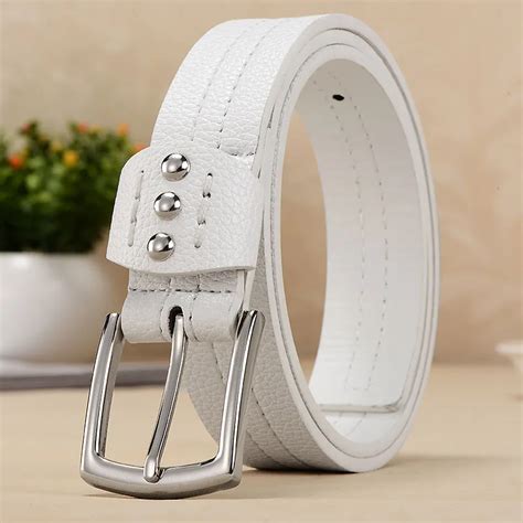 Fashion decoration women's white all match belt belt for women brand ...