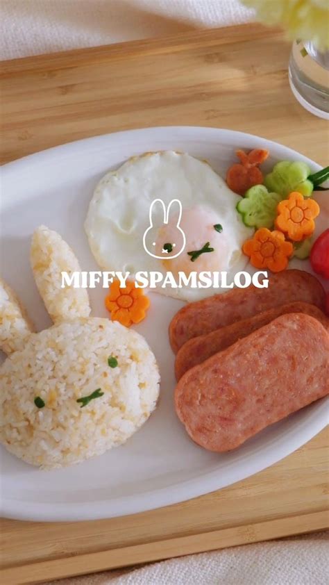 Miffy Spamsilog Filipino Breakfast 💛 | Cafe food, Diy food, Kawaii cooking