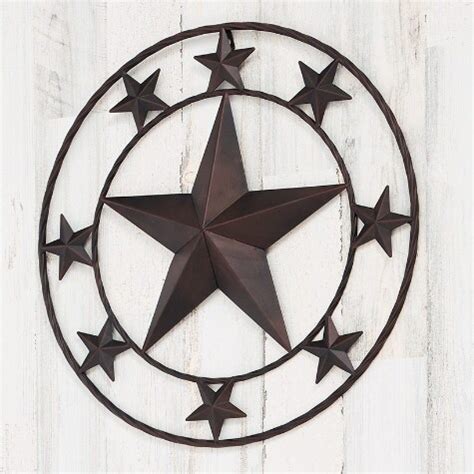 Outdoor Metal Rustic Star Wall Art | The Lakeside Collection