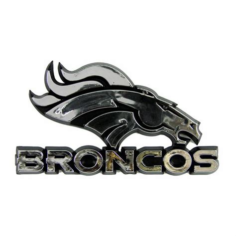 Denver Broncos Car Auto Emblem Decal Sticker | Denver broncos, Nfl denver broncos, Car emblem