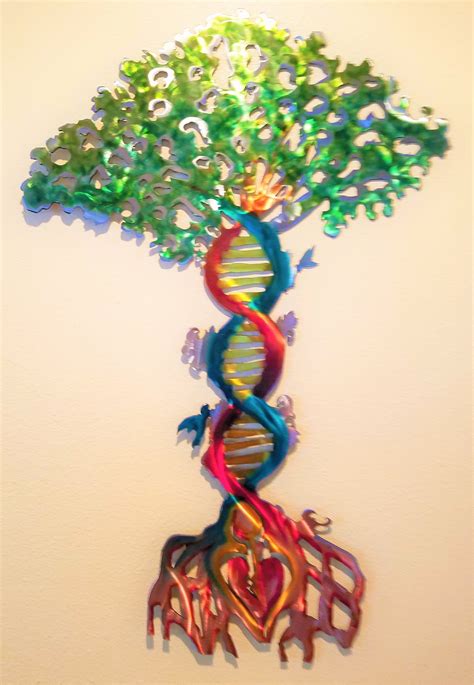 DNA Art Tree of Life DNA Strand Metal Art Custom Metal Wall - Etsy UK