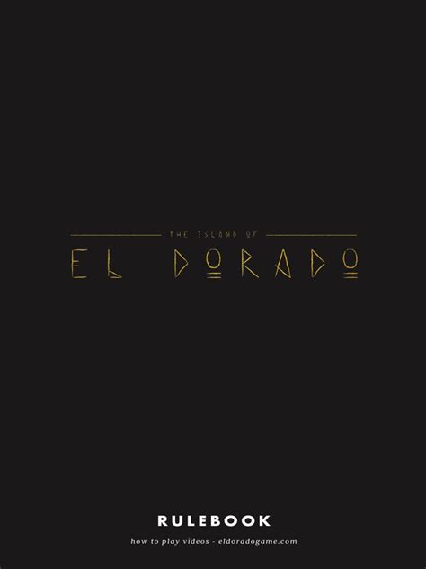 El Dorado RuleBook | PDF | Leisure | Nature