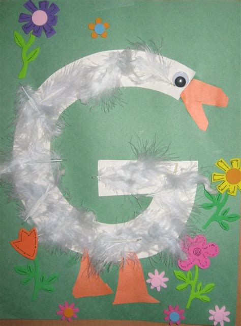 G goose 003 | Preschool alphabet, Letters and Craft