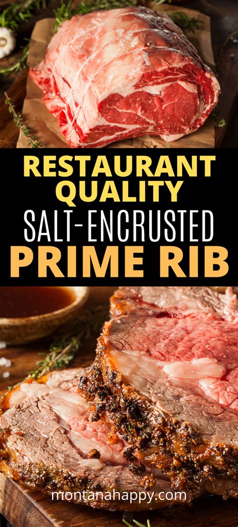 Salt-Encrusted Prime Rib Recipe * Restaurant Quality | Prime rib recipe ...