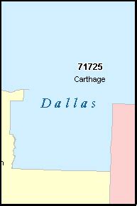 DALLAS County, Arkansas Digital ZIP Code Map