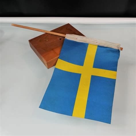 Sweden Flag Nordic Scandinavian Cross Desk Set Flat Vintage - Etsy