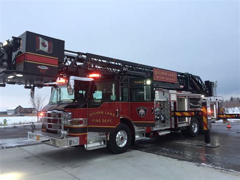 Sylvan Lake Fire Department receives new aerial fire truck - Red Deer Express