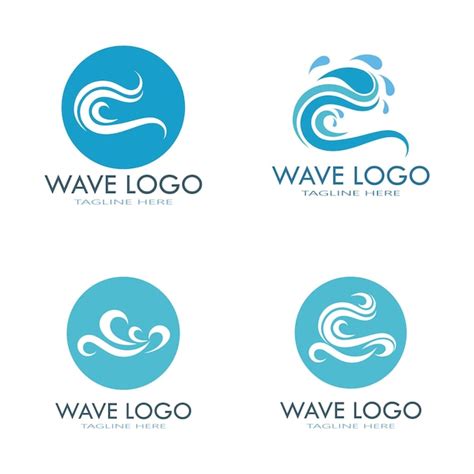 Premium Vector | Water wave logo design template