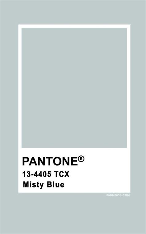 Pantone Misty Blue 13-4405 in 2022 | Pantone colour palettes, Pantone, Pantone color