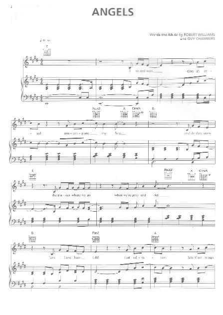 (Sheet Music - Piano) Robbie Williams - Angels - PDFCOFFEE.COM