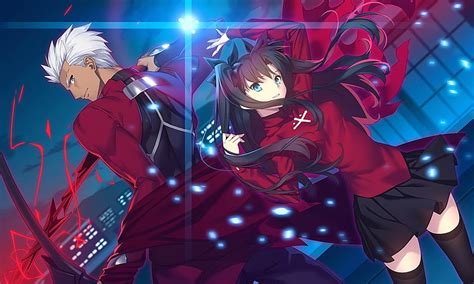 HD wallpaper: Fate Stay Night character digital wallpaper, Tohsaka Rin, Archer (Fate/Stay Night ...