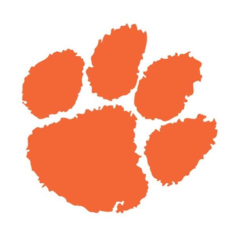 Official Clemson Paw Decal (multiple colors) | Clemson, Clemson paw ...