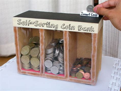 Coin Sorting Machine (Runs on Gravity) | Coins, Banks and Decorating