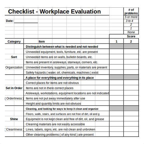 FREE 6+ Checklist Templates in Excel