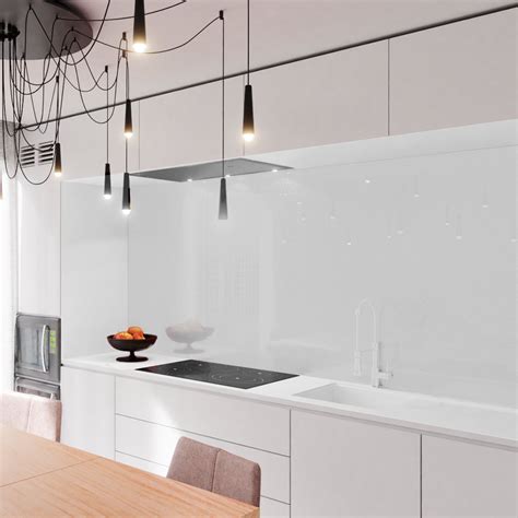 White Glitter Splashback - Genie Splashbacks