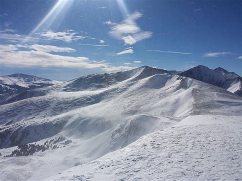 The view from the top of peak 8 at breckenridge. Best drop in of my ...