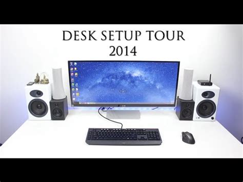 Epic Desk Setup Tour !! Ultra Wide Screen Monitor ! - YouTube