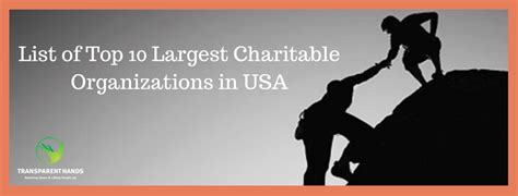 List of Top 10 Largest Charitable Organizations in USA