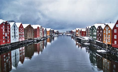 Trondheim winter - old warehouses by the river | scanair1 | Flickr