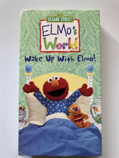 SESAME STREET ELMO’S World Wake Up With Elmo VHS Video Tape VTG Kids ...