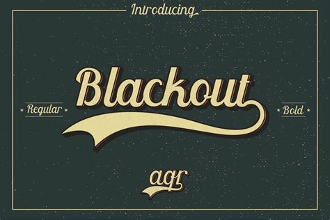 Blackout (32792) | Script | Font Bundles