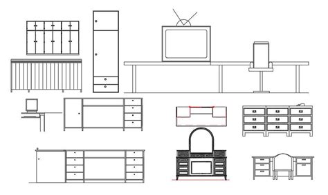 Free Furniture Autocad Blocks Elevation Drawing Cadbull | Images and Photos finder